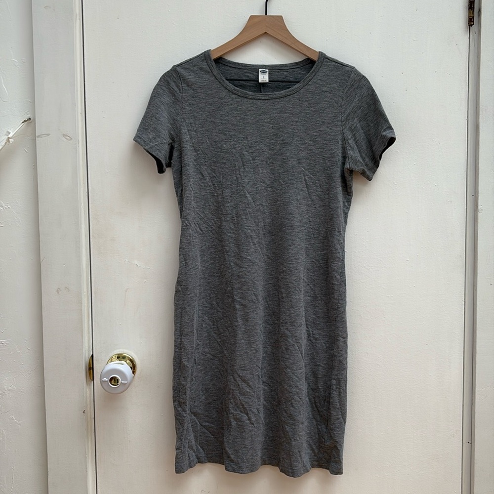 Grey t-shirt dress
